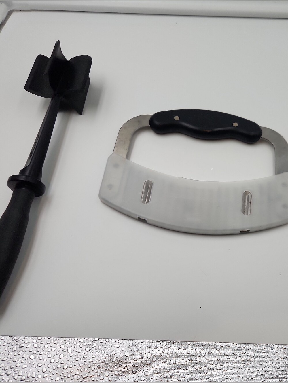Pampered Chef Mix N Chop #2583 Black Hamburger Meat Chopper Crinkle Cutter Hold